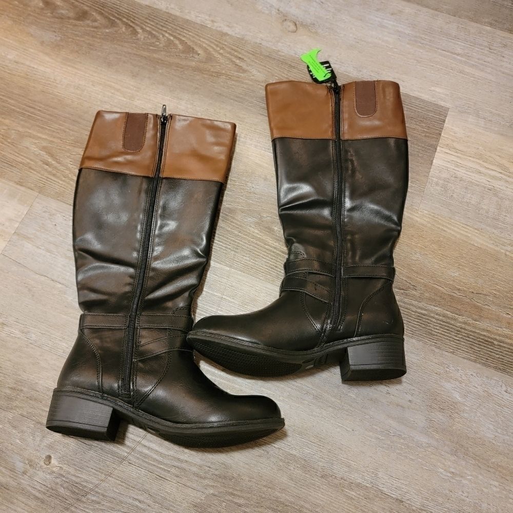 Arizona Womens Denver Riding Boots Block Heel size 7 NWT - Picture 3 of 7